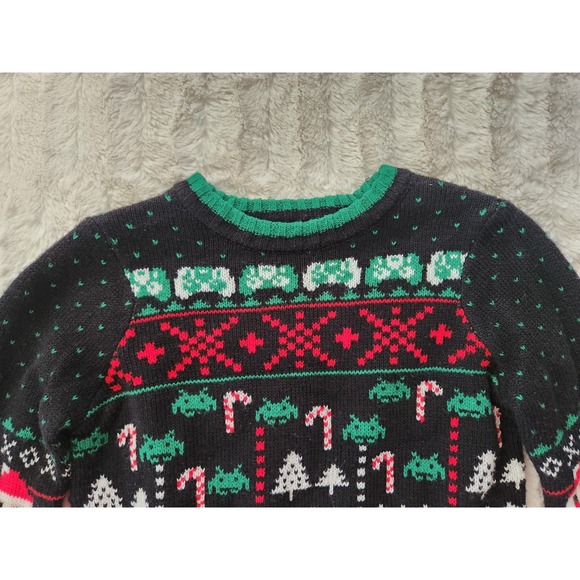 Holiday Time Boy's Gaming Crewneck Christmas Sweater Size XS (4-5) - Picture 4 of 6